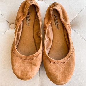 Brown leather Lucky Brand flats